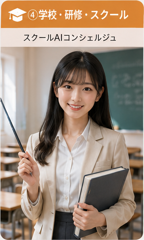学校・研修・スクール 向けAIコンシェルジュ