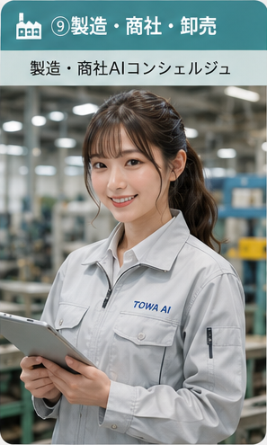 製造・商社・卸売 向けAIコンシェルジュ